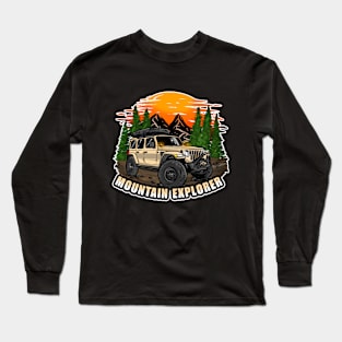 Mountain Explorer Peanut Jeep Wrangler Rubicon Long Sleeve T-Shirt